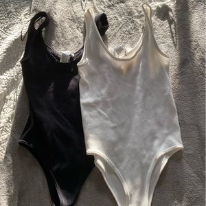 These bodysuits are SOLD. Zara bodysuits never worn. Black and white.